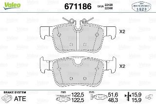 FREN BALATASI ARKA TAKIMI  VOLVO S90 II 234 2.0 D3 16- V90 II  235 236  2.0 19-   16 INC resmi