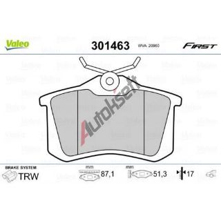 FREN BALATASI ARKA VW: SHARAN 1.8 T 20V 2.0 TDI 00-10  FORD: GALAXY 1.9TDI 95-06 resmi