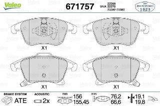 ÖN FREN BALATASI FORD GALAXY 15 MONDEO 15 S-MAX 15 resmi