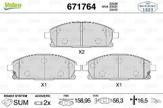 ON FREN BALATASI NISSAN X TRAIL 2000 2007 PATHFINDER 1997 2004 INFINITI QX4 Q45 II 1997 2001 resmi