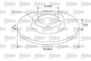 FREN DİSKİ ARKA X1 CITRO N C4 II-DS4-P308 FREN DİSKİ BİNEK resmi