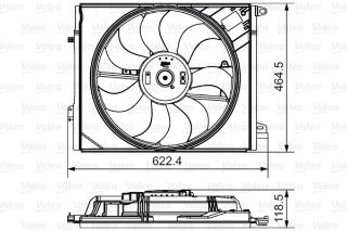 FAN 380 WATT RENAULT MEGANE. LAGUNA. SCENİC resmi