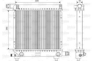 RADYATÖR MERCEDES W124 2.0 I resmi