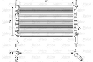 RADYATÖR FORD TRANSİT 2.2 / 2.4 resmi