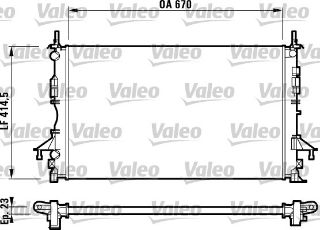 SU RADYATÖRÜ LAGUNA II 1,6/1,8/2,0/1,9 DCI 670X414,5X23 resmi