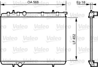 RADYATÖR PEUGEOT 308 resmi