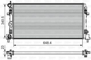 URETIM YOK-SU RADYATORU-648,4×340,5×23 (VW POLO 10-20  AUDI A1 11-14  SEAT IBIZA 09-17  SKODA FABIA 11-15) resmi