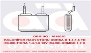 KALORİFER RADYATÖRÜ OPEL CORSA/TIGRA resmi