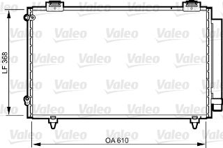 KÖNDENSER TOYOTA COROLLA VERSO resmi