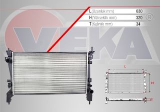 SU RADYATÖRÜ MEKANIK FIAT FİORİNO (225) 1.3 MJT M-T 2007- resmi