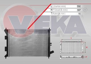 SU RADYATÖRÜ BRAZING HYUNDAİ I30 (GD) 1.6 GDI M-T AC+/- 2011- resmi