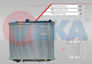 SU RADYATÖRÜ BRAZING NİSSAN TERRANO II (R20) 2.7 TDI A-T AC+/- 1993- resmi