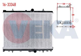 SU RADYATÖRÜ BRAZING PEUGEOT 407 (6D) 2.0 HDI A-T AC+/- 2004-2011 resmi