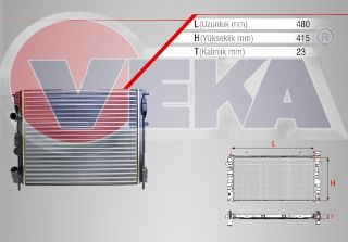 SU RADYATÖRÜ MEKANİK CLİO SYMBOL 1.5 DCİ 98-05 resmi