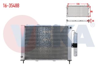 SU RADYATÖRÜ BRAZING+KLIMA RADYATOR TUPLU RENAULT KANGOO (KC0/1) 1.5 DCI M-T AC+ 1998-2008 resmi