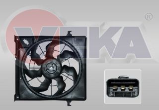 FAN MOTORU SU RADYATOR DAVLUMBAZLI TEKLI FAN HYUNDAİ I30 (FD) 1.6 CRDI 2007-2011 resmi