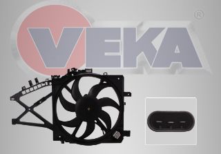 FAN MOTORU SU RADYATÖRÜ REZİSTANSLI  OPEL CORSA C 1.0 DAVLUMBAZLI TEKLI 2000-2006 resmi