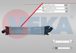 TURBO RADYATÖRÜ (INTERCOOLER) FORD FOCUS II (DA) 1.6 TDCI 2004-2011 resmi