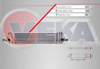 TURBO RADYATÖRÜ (INTERCOOLER) NİSSAN QASHQAI (J10) 1.5 DCI 2007-2014 resmi