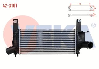 TURBO RADYATÖRÜ (INTERCOOLER) NİSSAN NAVARA (D40) 2.5 DCI 2005-2015 resmi