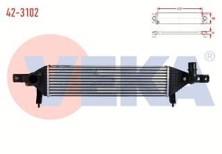 TURBO RADYATÖRÜ (INTERCOOLER) NİSSAN QASHQAI (J10) 1.6 DCI 2011-2014 resmi