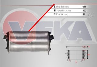 TURBO RADYATÖRÜ (INTERCOOLER) OPEL INSIGNIA 1.6 T 2008- resmi