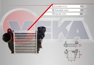 TURBO RADYATÖRÜ (INTERCOOLER) VOLKSWAGEN GOLF IV (1J1) 1.9 TDI SEGMANLI 1997-2005 resmi