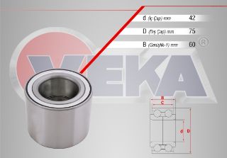 ARKA TEKERLEK RULMANI SOL SAĞ 42X75X60 1994-FIAT DUCATO 2.5 TDI - 2.8 TDI 2002- / BOXER I 2.5 TDI - 2.8 HDI 1994-2002 / JUMPER I 2.5 TDI - 2.8 HDI 1994-2002 resmi