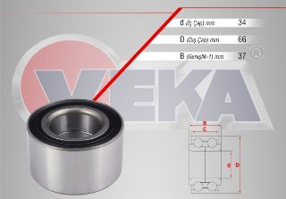 ÖN  TEKERLEK RULMANI SOL SAĞ 34X66X37 ASTRA F 1.4İ -1.6İ-1.7 D-2.0 1991-1998/CORSA A 1.2-1.3-1.5 D 1983-1993/CORSA B 1.2İ-1.4İ-1.6İ-1.5D 1993-2000/ VECTRA A 1.6 1988-1995/ TIGRA A 1.4-1.6 16V 1994-2000 resmi