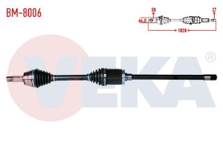 KOMPLE AKS SAĞ ÖN BMW X5 (E70) 3.0 D UZUNLUK 1020 MM 2007-2012 resmi