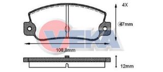 FREN BALATA ARKA FIAT TEMPRA 2.0İ 1992-1999 resmi