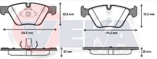 FREN BALATA ÖN BMW 5 SERISI (F10) 520 D 2010-/ 5 SERISI (F10) 520 İ 2010-/ 5 SERISI (F10) 525 D 2010-/ 5 SERISI (F10) 525 İ 2010-/ 5 SERISI (F10) 523 İ 2010-/ 5 SERISI (F10) 528 İ 2010- resmi