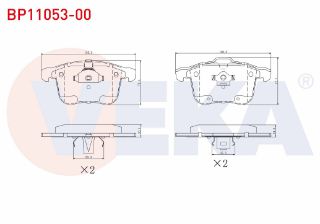 FREN BALATA ÖN OPEL VECTRA C 1.6 16V 2002-2008 resmi