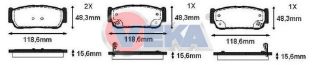 FREN BALATA ARKA İKAZLI HYUNDAİ SANTA FE (CM) 2.2 CRDI 2006-2012 / SANTA FE (CM) 2.7İ V6 2006-2012 / SSANGYONG KYRON 2.0 XDI 4WD 2005-2011 / RODIUS I 2.7 XDI 4WD 2005-2013 resmi