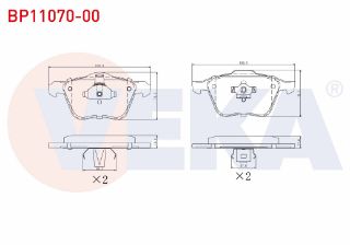 FREN BALATA ÖN VOLVO XC90 I 2.5 T 2002-2014 resmi