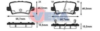 FREN BALATA ARKA İKAZLI HONDA CİVİC VIII 1.4 2005-2012 / HONDA CİVİC VIII 1.8 2005-2012 resmi