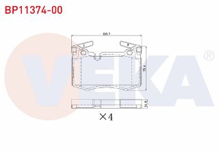 FREN BALATA ÖN İKAZLI MİNİ (R56) COOPER 1.6 D 2006-2013 resmi