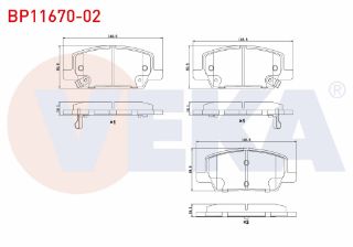 FREN BALATA ÖN İKAZLI OPEL MOKKA 1.4 - 1.6 - 1.6 CDTI 2012-/ MOKKA X 1.6 CDTI 2012- resmi