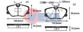 FREN BALATA ÖN FISLI MERCEDES E SERISI (W124) E 200 D 1993-1995 / E SERISI (W124) E 200 1993-1995 / E SERISI (W124) E 250 D 1993-1995 resmi