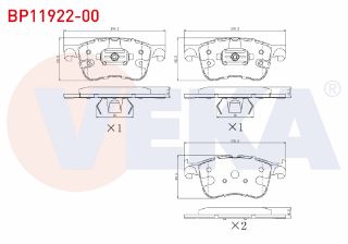 FREN BALATA İKAZLI ÖN FORD FOCUS IV 1.5 ECOBOOST 2018- resmi