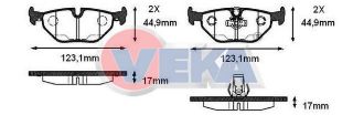 FREN BALATA ARKA BMW 5 SERISI (E39) 520 İ 1995-2003/ (E39) 523 İ 1995-2003/ (E39) 525 D 1995-2003/ (E39) 518 İ 1995-2003/ (E39) 525 İ 1995-2003/ (E39) 530 D 1995-2003/ (E39) 530 İ 1995-2003 resmi