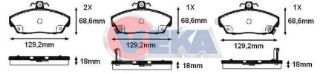 FREN BALATA ÖN İKAZLI HONDA EURO CİVİC 1.4İ 1991-2005/1.5İ 1991-2005 /1.6İ 1991-2005/ ROVER 214İ 1995-2000/416 SI 1.6İ 1995-2000/800 2.0İ 1986-1999/ GAZ GAZELLE 2.8 TD 2012- resmi