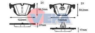 FREN BALATA ARKA BMW 5 SERISI (E60) 525 İ 2003-2010/ (E60) 520 D 2003-2010/ (E60) 520 İ 2003-2010/ (E60) 530 D 2003-2010 / (E60) 525 D 2003-2010 / (E60) 530 İ 2003-2010 resmi