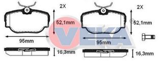 FREN BALATA ARKA LAND ROVER DISCOVERY (LJ,LT) 2.5 TDI 1994-2004 / DISCOVERY (LJ,LT) 4.0 V8 1994-2004 resmi