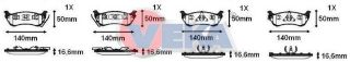 FREN BALATA ARKA İKAZLI MERCEDES M CLASS (W163) ML 320 1998-2005 / M CLASS (W163) ML 270 CDI 1998-2005 resmi