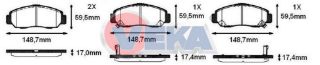 FREN BALATA ÖN İKAZLI TEL DELIKLI HONDA CİVİC VIII 1.6 -1.8 2005-2012 / CİVİC IX 1.4İ - 1.6İ - 1.8İ 2012-2016 resmi