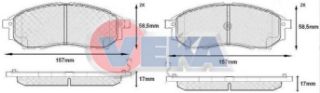 FREN BALATA ÖN NİSSAN PATHFİNDER (R51) 2.5 DCI 4WD 2005- / MURANO (Z50) 3.5İ V6 2005-2008 / RENAULT KOLEOS (HY) 2.0 DCI 2008-2014 resmi