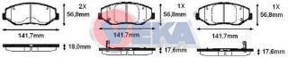 FREN BALATA ÖN İKAZLI TEL DELIKLI HONDA CİVİC X (FC) 1.6İ 2016- / CR-V II 2.0İ 2002-2006 resmi