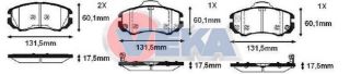 FREN BALATA ÖN İKAZLI HYUNDAİ SONATA IV 2.0İ 2001-2004/ SONATA IV 2.7İ V6 2001-2004/ TUCSON 2.0 CRDI 2004-2010/ ELANTRA 1.6İ 2001-2007/ ELANTRA 2.0 CRDI 2001-2007/ KİA SPORTAGE 2.0 CRDI 2004-2010 resmi