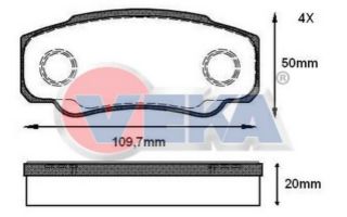 FREN BALATA ARKA FIAT DUCATO (244) 2.8 TDI 2002-2006/ DUCATO 2.3 JTD 2002-2006/ DUCATO 2.8 D 2002-2006/ PEUGEOT BOXER II 2.0 HDI 2002-2006/ CITROEN JUMPER II 2.8 HDI 2002-2006 resmi